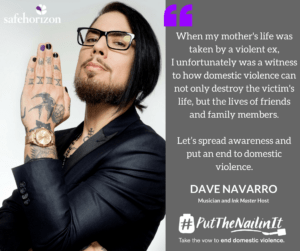 Dave Navarro #PutTheNailinIt Domestic Violence