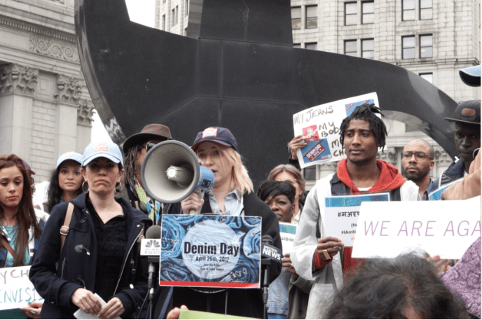 Anne Speaks as a Rape Survivor at a Denim Day Rally