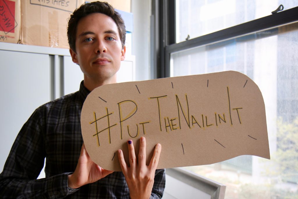 Jimmy Meagher Takes the #PutTheNailinIt Vow to End Domestic Violence