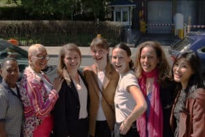A coalition of survivors who advocated for ASA pose for a group shot