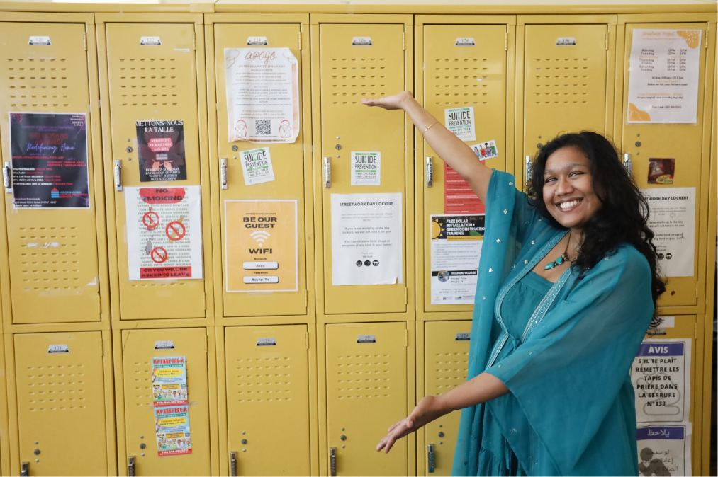 safe horizon streetwork team member shows part of our facility